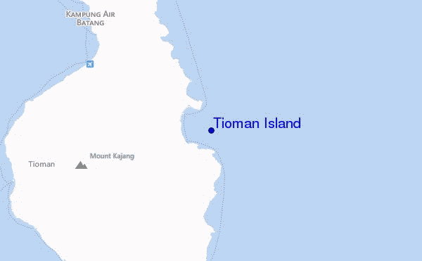 carte de localisation de Tioman Island