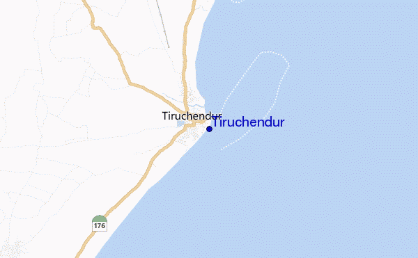 carte de localisation de Tiruchendur