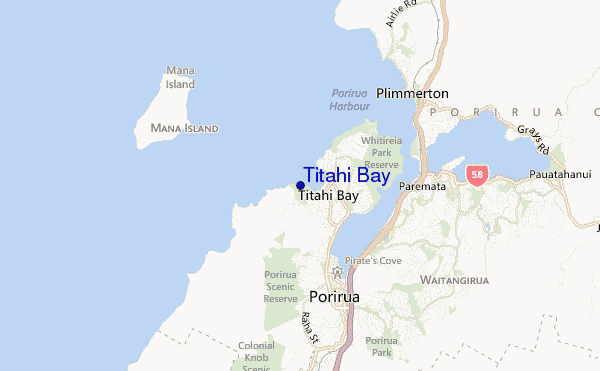 carte de localisation de Titahi Bay