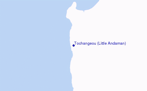 carte de localisation de Tochangeou (Little Andaman)