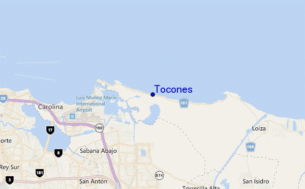carte de localisation de Tocones