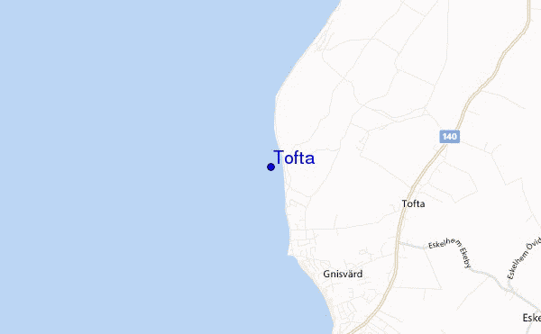 carte de localisation de Tofta