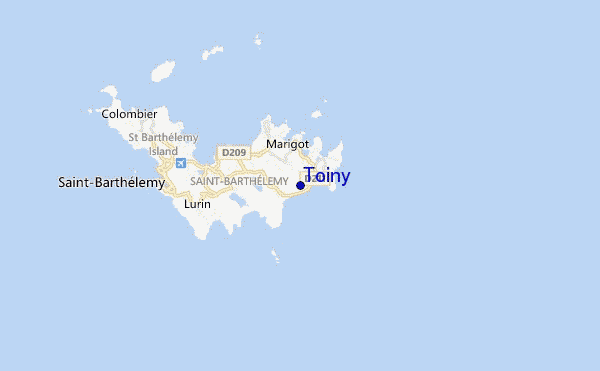 carte de localisation de Toiny