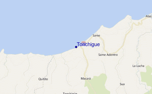 carte de localisation de Tonchigue