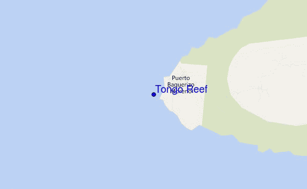 carte de localisation de Tongo Reef