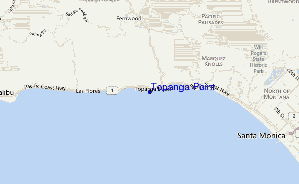 carte de localisation de Topanga Point