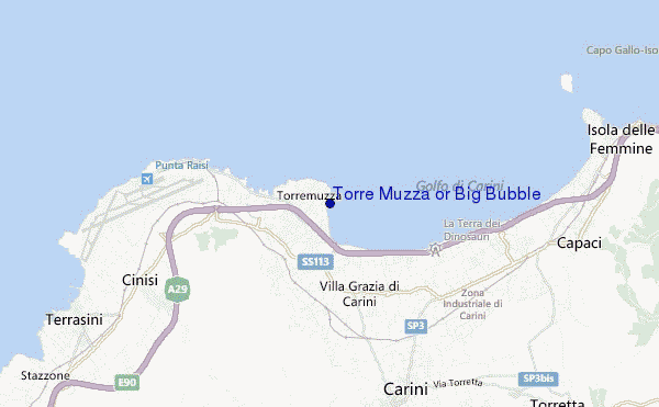 carte de localisation de Torre Muzza or Big Bubble