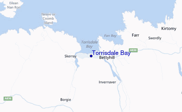 carte de localisation de Torrisdale Bay
