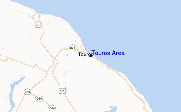 carte de localisation de Touros Area