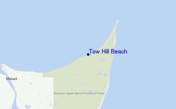 Tow Hill Beach Location Map