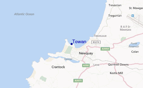 carte de localisation de Towan