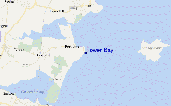 carte de localisation de Tower Bay