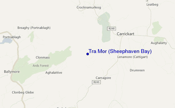 carte de localisation de Trá Mór (Sheephaven Bay)
