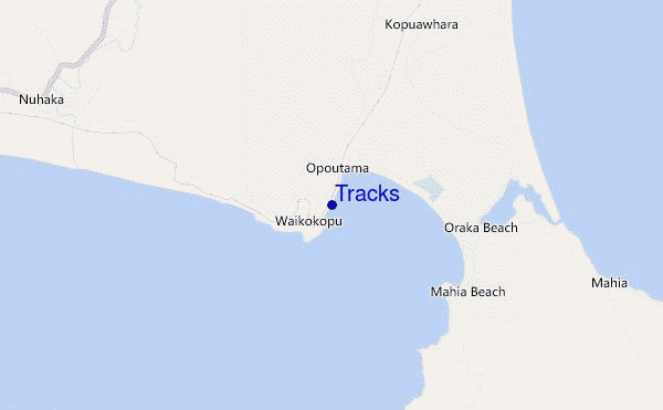 carte de localisation de Tracks