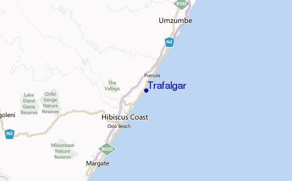 Trafalgar Location Map