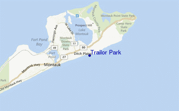 carte de localisation de Trailor Park