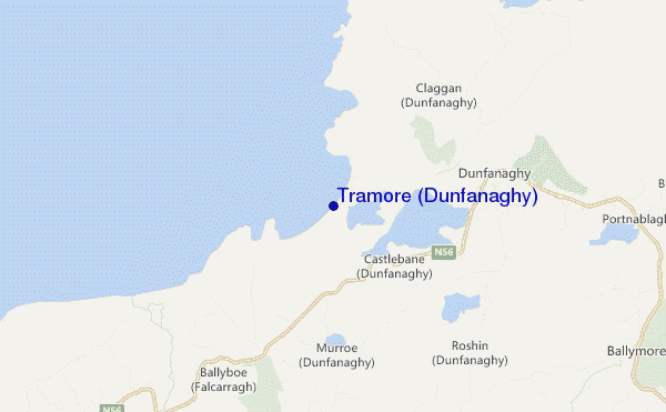 carte de localisation de Tramore (Dunfanaghy)