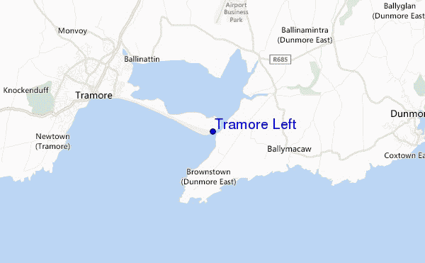 carte de localisation de Tramore Left