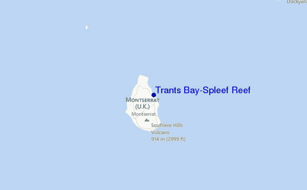 Trants Bay/Spleef Reef Location Map