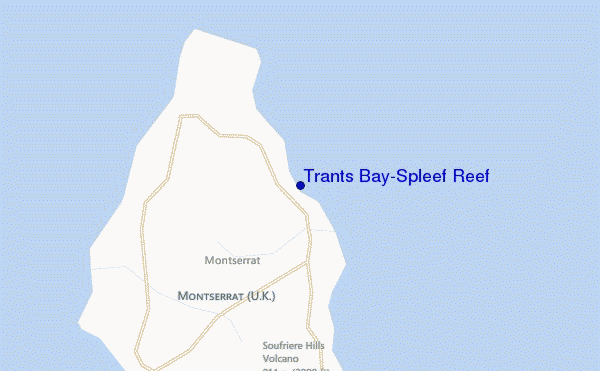 carte de localisation de Trants Bay/Spleef Reef