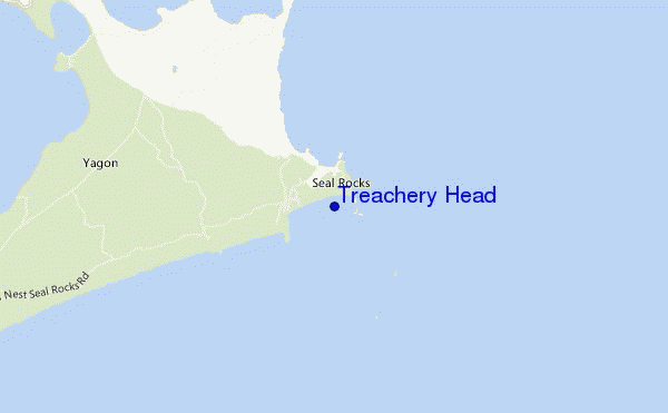 carte de localisation de Treachery Head