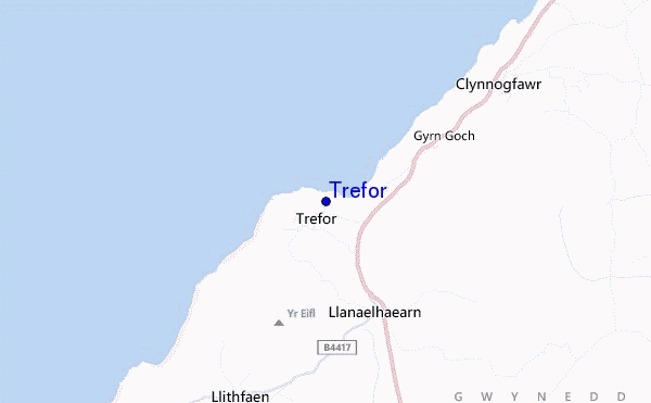 carte de localisation de Trefor