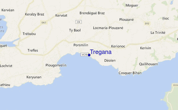 carte de localisation de Tregana