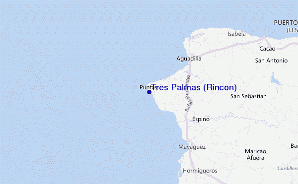 Tres Palmas (Rincon) Location Map