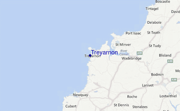 Treyarnon Location Map