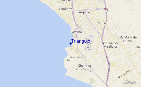 carte de localisation de Triangulo