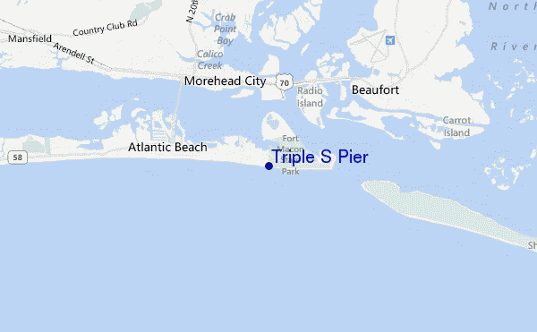 carte de localisation de Triple S Pier