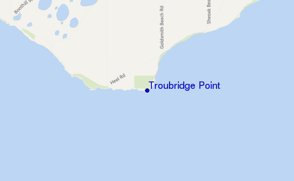 carte de localisation de Troubridge Point