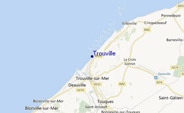 carte de localisation de Trouville