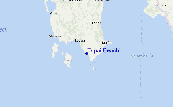 Tspai Beach Location Map