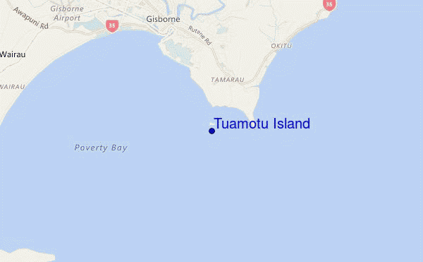 carte de localisation de Tuamotu Island