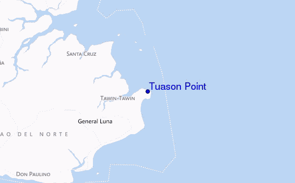 carte de localisation de Tuason Point