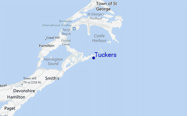 carte de localisation de Tuckers