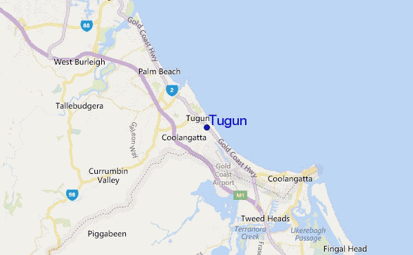 carte de localisation de Tugun