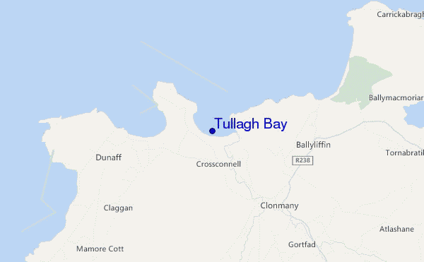 carte de localisation de Tullagh Bay
