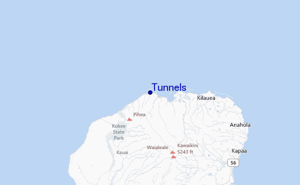 Tunnels Location Map