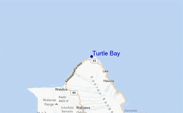Turtle Bay Location Map
