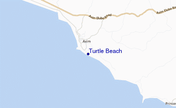 carte de localisation de Turtle Beach