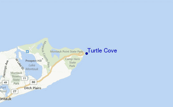 carte de localisation de Turtle Cove