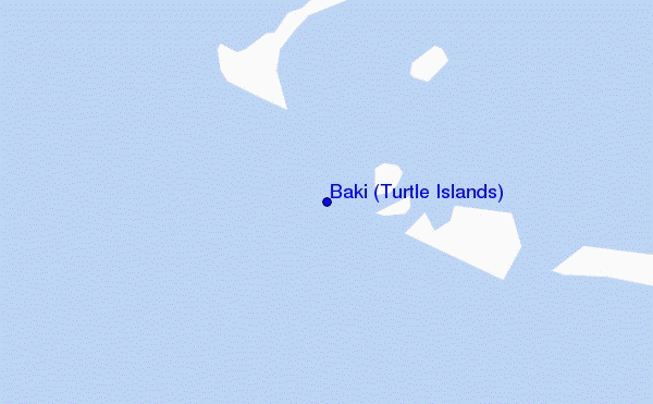 carte de localisation de Baki (Turtle Islands)