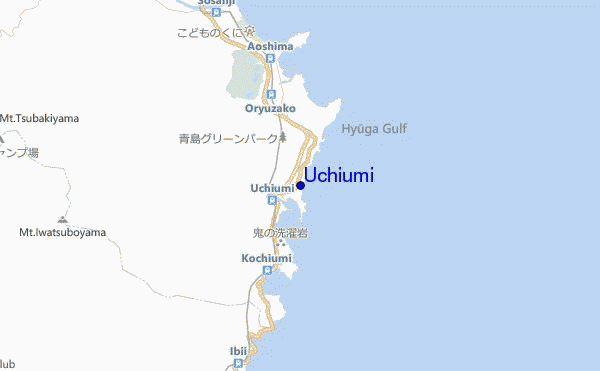 carte de localisation de Uchiumi