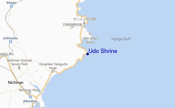 carte de localisation de Udo Shrine