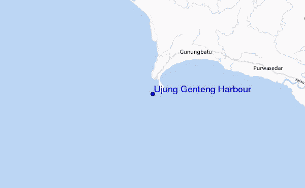 carte de localisation de Ujung Genteng Harbour