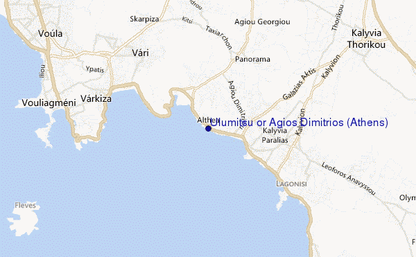 carte de localisation de Ulumitsu or Agios Dimitrios (Athens)