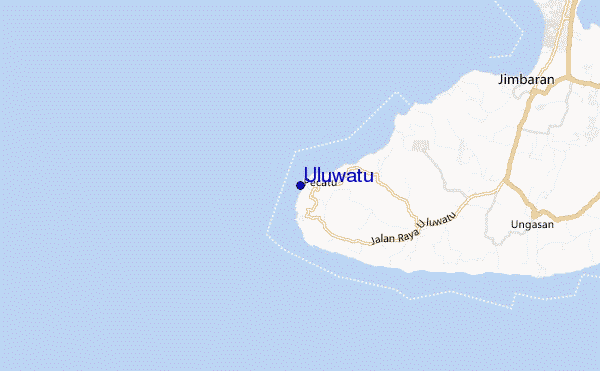 carte de localisation de Uluwatu