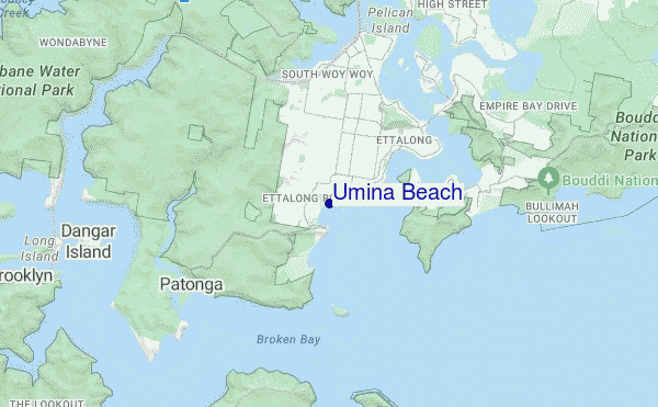 carte de localisation de Umina Beach